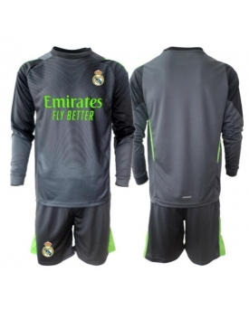 Billige Fotballdrakt Real Madrid Keeper Replika Tredjedraktsett Barn 2025-26 Langermet (med bukser)